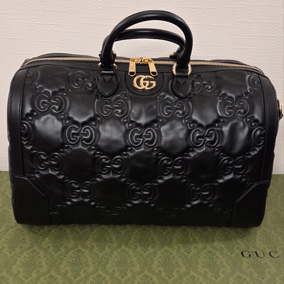 Gucci Jumbo GG Matelassé Duffle Medium Travel Bag - Picture 7 of 12